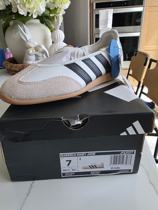 adidas Shoes - adidas Barreda Mary Jane Sneakers - White / Black / Gum